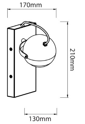 dimensiones apliques de pared LED